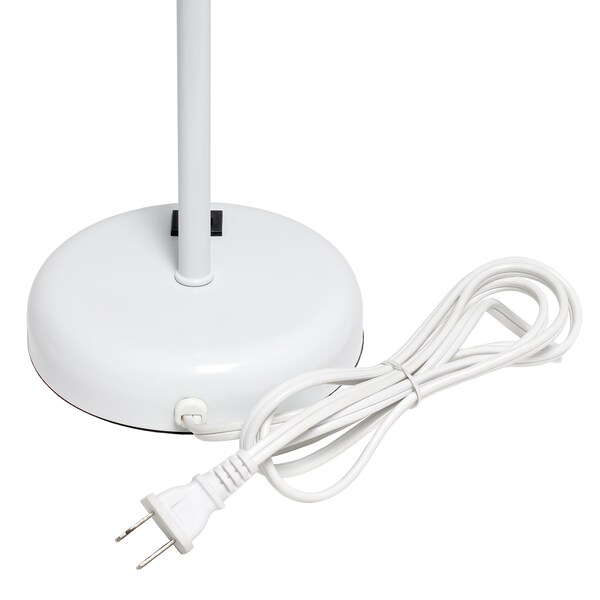 White Stick Lamp With USB Charging Port, Gray, PK 2